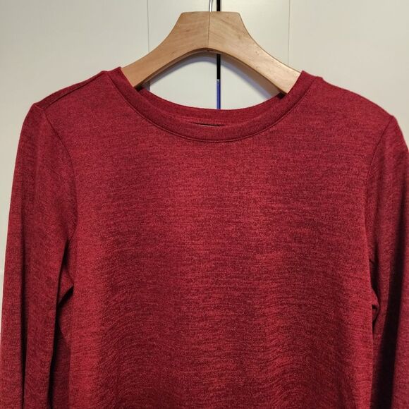 DG2 Diane Gilman Red long sleeved Shirt With Lace Trim Size medium - Picture 6 of 10
